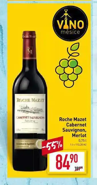 Billa Roche mazet cabernet sauvignon, merlot nabídka