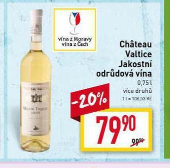 Billa Chateau valtice nabídka