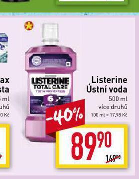 Billa Listerine ústní voda nabídka