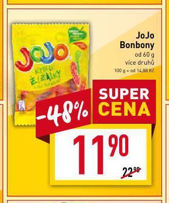Billa Jojo bonbony nabídka