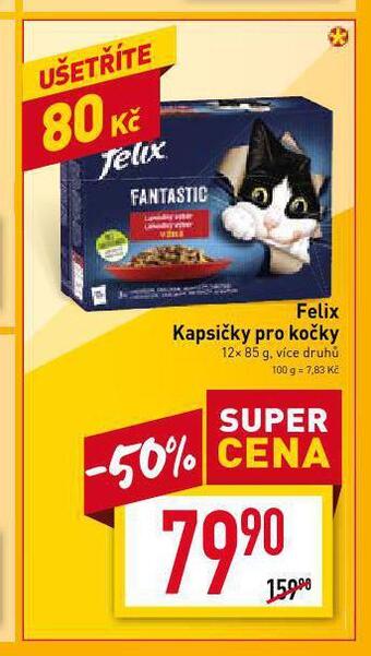 Billa Felix kapsičky pro kočky nabídka
