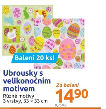 Action Ubrousky s velikonočním motivem nabídka