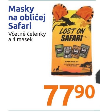 Masky na obličej Safari