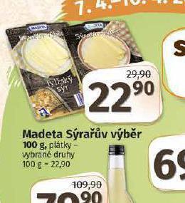 Coop Madeta sýrařův výběr nabídka