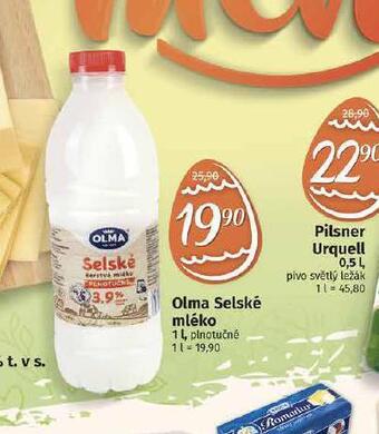 Coop Olma selské mléko nabídka
