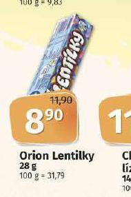 Coop Orion lentilky nabídka
