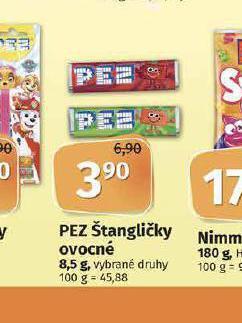 Coop Pez štangličky nabídka