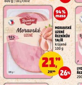 Penny Market Moravské uzené nabídka