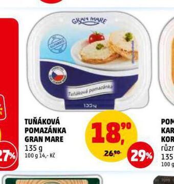Tuňáková pomazánka gran mare