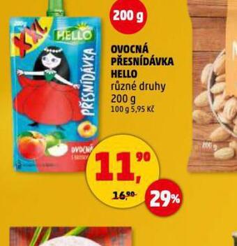Penny Market Hello ovocná přesnídávka nabídka