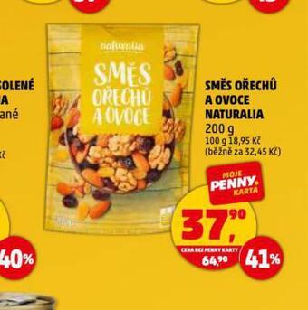 Penny Market Směs ořechů a ovoce naturalia nabídka