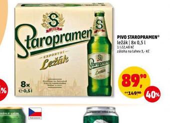 Penny Market Pivo staropramen ležák nabídka