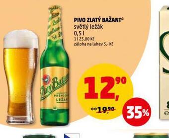 Penny Market Pivo zlatý bažant nabídka