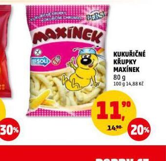 Penny Market Kukuřičné křupky maxínek nabídka