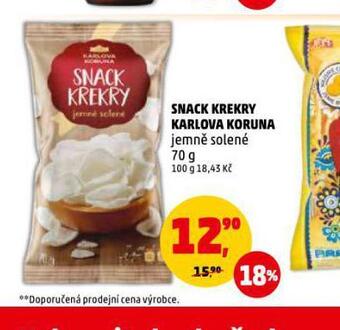 Penny Market Snack krekry karlova koruna nabídka