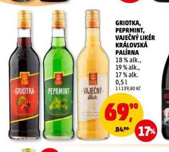 Penny Market Griotka, peprmint, vaječný likér nabídka
