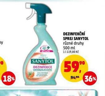 Penny Market Sanytol dezinfekční sprej nabídka
