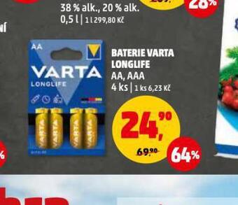 Penny Market Baterie varta longlife nabídka