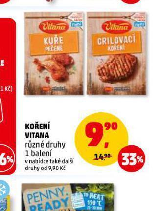 Penny Market Vitana koření nabídka