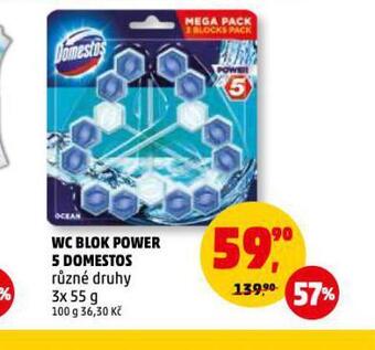 Penny Market Wc blok power 5 domestos nabídka