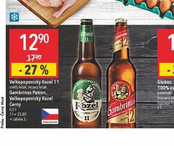 Globus Pivo velkopopovický kozel 11 nabídka