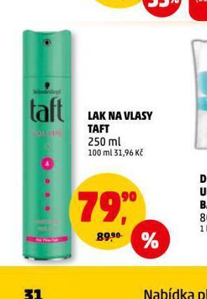 Penny Market Taft lak na vlasy nabídka