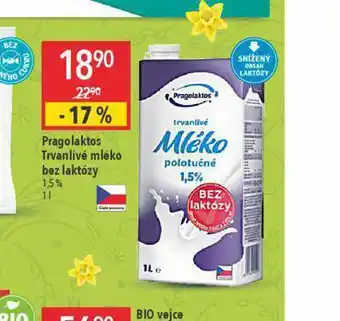 Globus Trvanliv mléko bez laktózy 1,5% nabídka