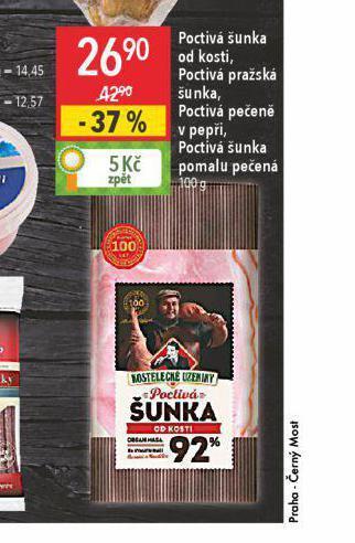 Globus Poctivá šunka pomalu pečená nabídka
