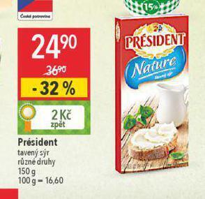 Globus Président tavený sýr nabídka
