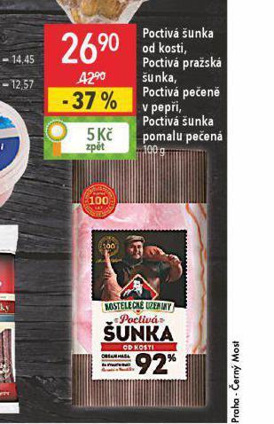 Globus Poctivá pražská šunka nabídka