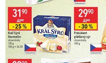 Globus Král sýrů hermelín nabídka