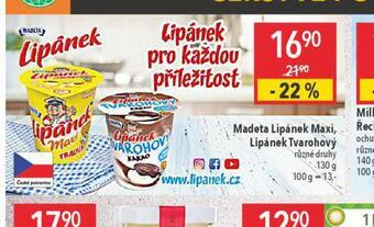 Globus Lipánek tvarohový nabídka