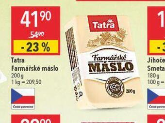 Globus Tatra farmářské máslo nabídka