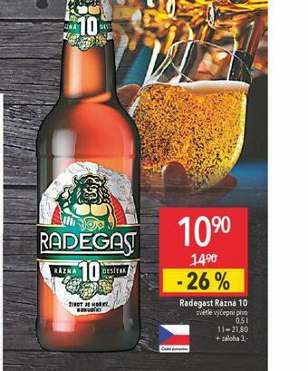 Globus Pivo radegast rázná 10 nabídka