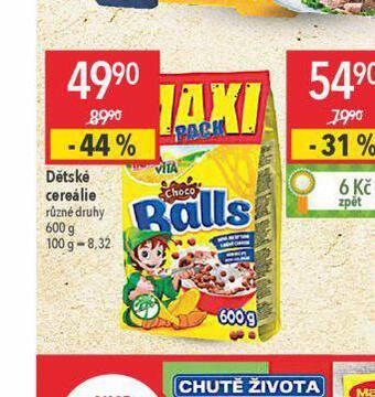 Globus Dětské cereálie nabídka