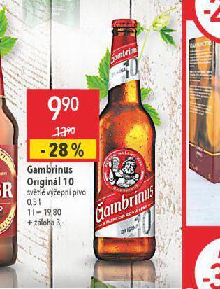 Globus Pivo gambrinus originál nabídka