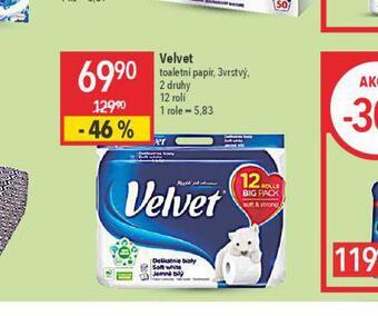 Globus Velvet toaletní papír nabídka
