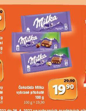 Terno Čokoláda milka nabídka