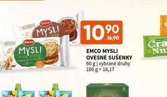 Terno Emco mysli ovesné sušenky nabídka
