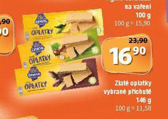 Terno Zlaté oplatky nabídka