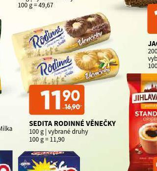 Terno Sedita rodinné věnečky nabídka