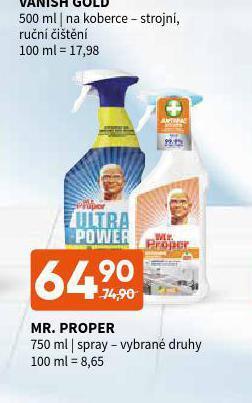 Terno Mr. proper spray nabídka