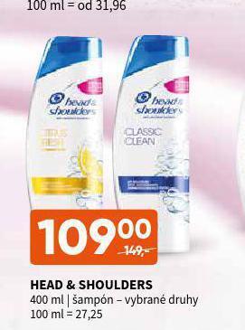 Terno Head&shoulders šampon nabídka