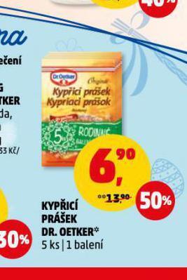 Penny Market Dr. oetker kypřící prášek nabídka