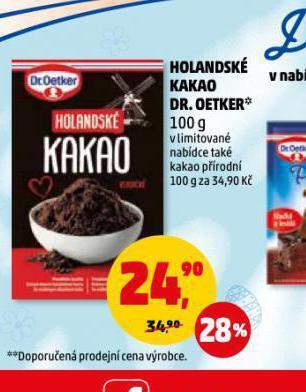 Penny Market Holandské kakao dr. oetker nabídka