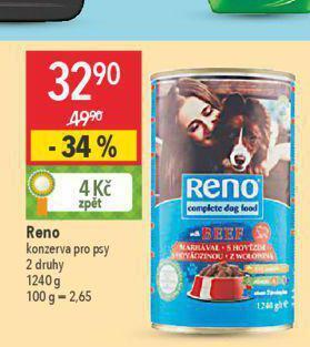 Globus Reno konzerva pro psy nabídka