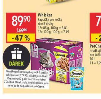 Globus Whiskas kapsičky pro kočky nabídka