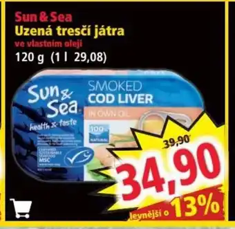 Norma Uzená tresčí játra 120g nabídka