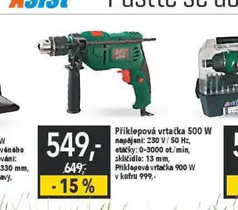 Globus Příklepová vrtačka 500 w nabídka