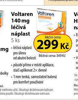 Dr. Max Voltaren léčivá náplast nabídka